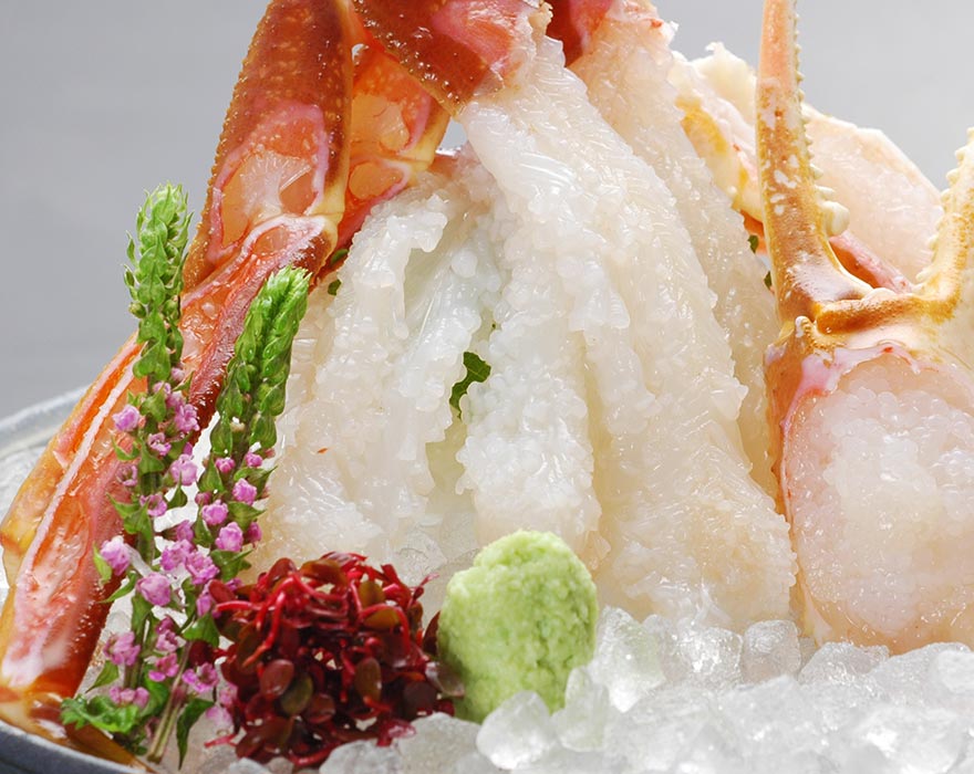 Matsuba crab sashimi